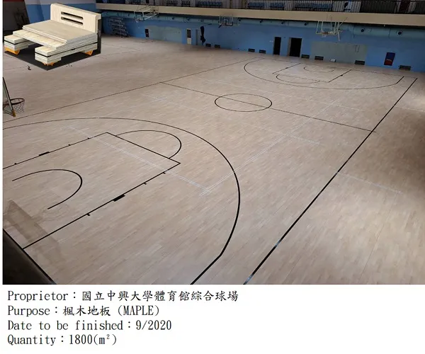 中興大學|多功能計分板,運動木地板,球場地板,楓木地板
