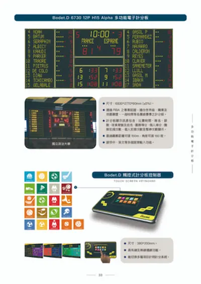 記分板設備3